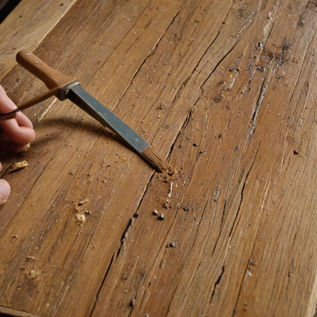 Usuwanie farby olejnej z drewna krok po kroku